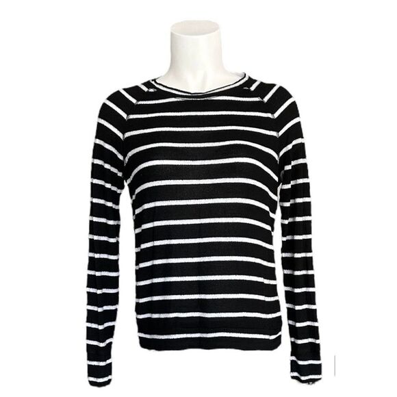 Mix by 41 Hawthorn‎ Women's Striped Raglan Long Sleeves Knit Top Blouse Size S - Picture 1 of 5
